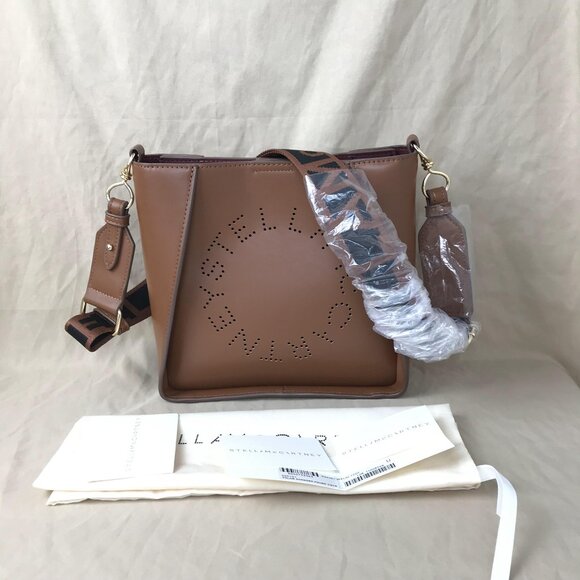 NWT Stella McCartney Logo Crossbody Bag Brown